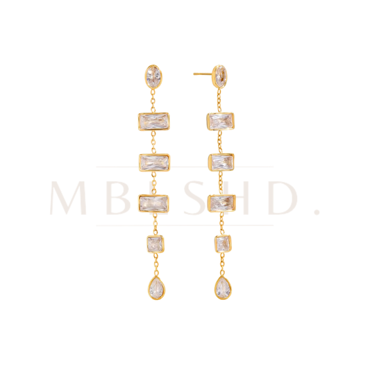 Zircon Cascade Earrings