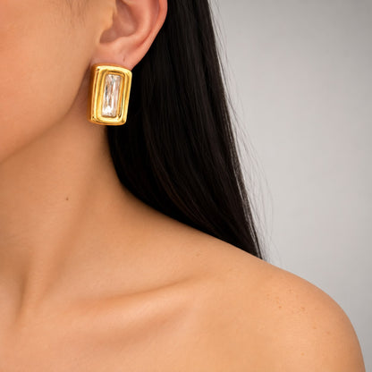 Bold Luxe Rectangle Earrings