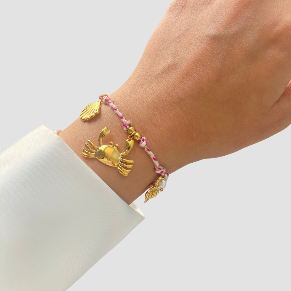 Pink Sea Charms Bracelet