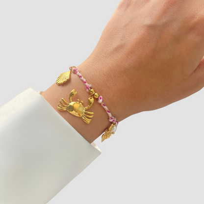 Pink Sea Charms Bracelet