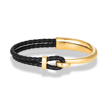 Gold Fishhook Bracelet - Men