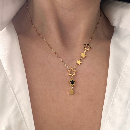 Stars Y Shaped Necklace
