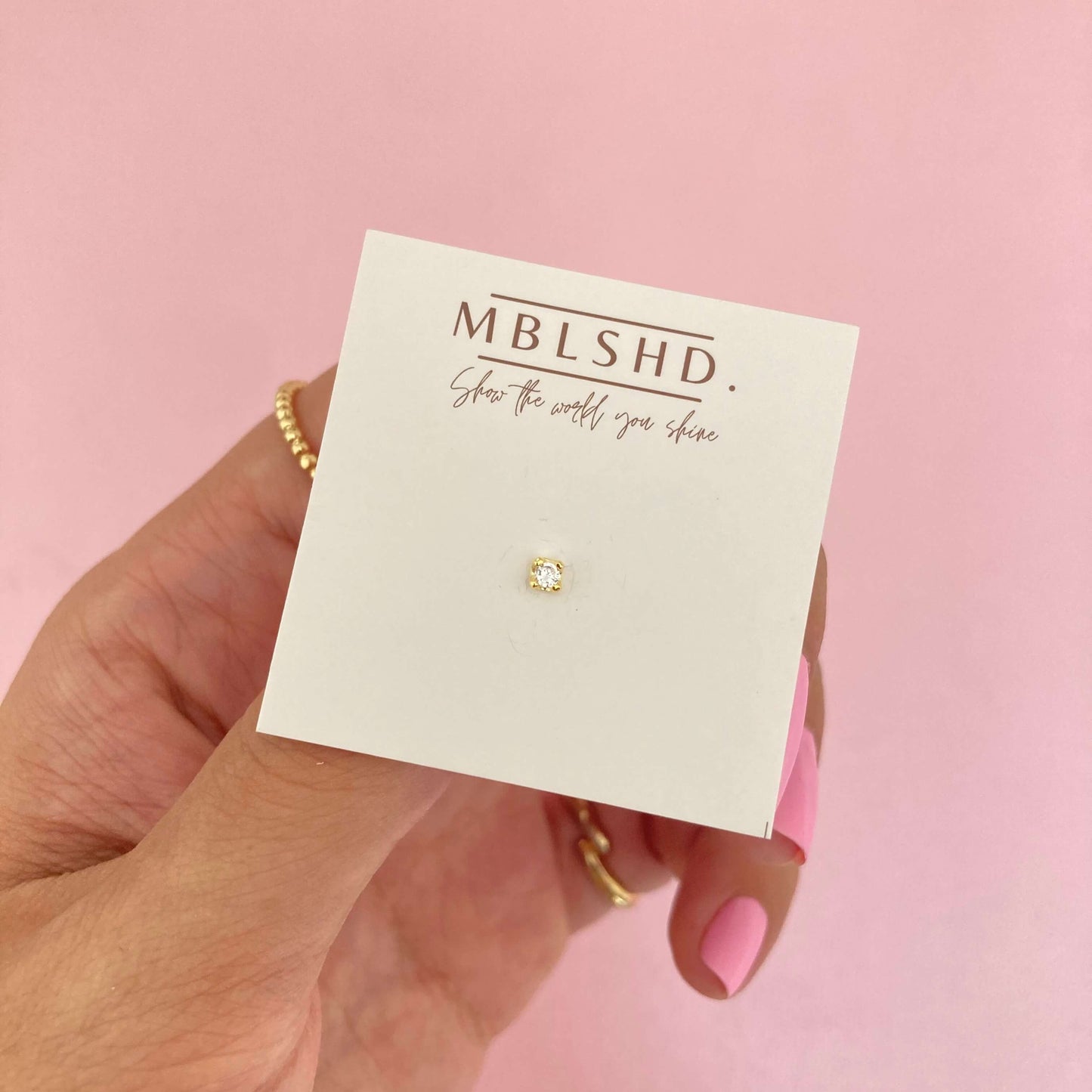 Zircon Dot Piercing SS925