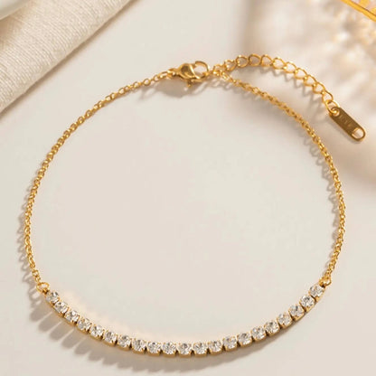 Zircon Tennis Anklet