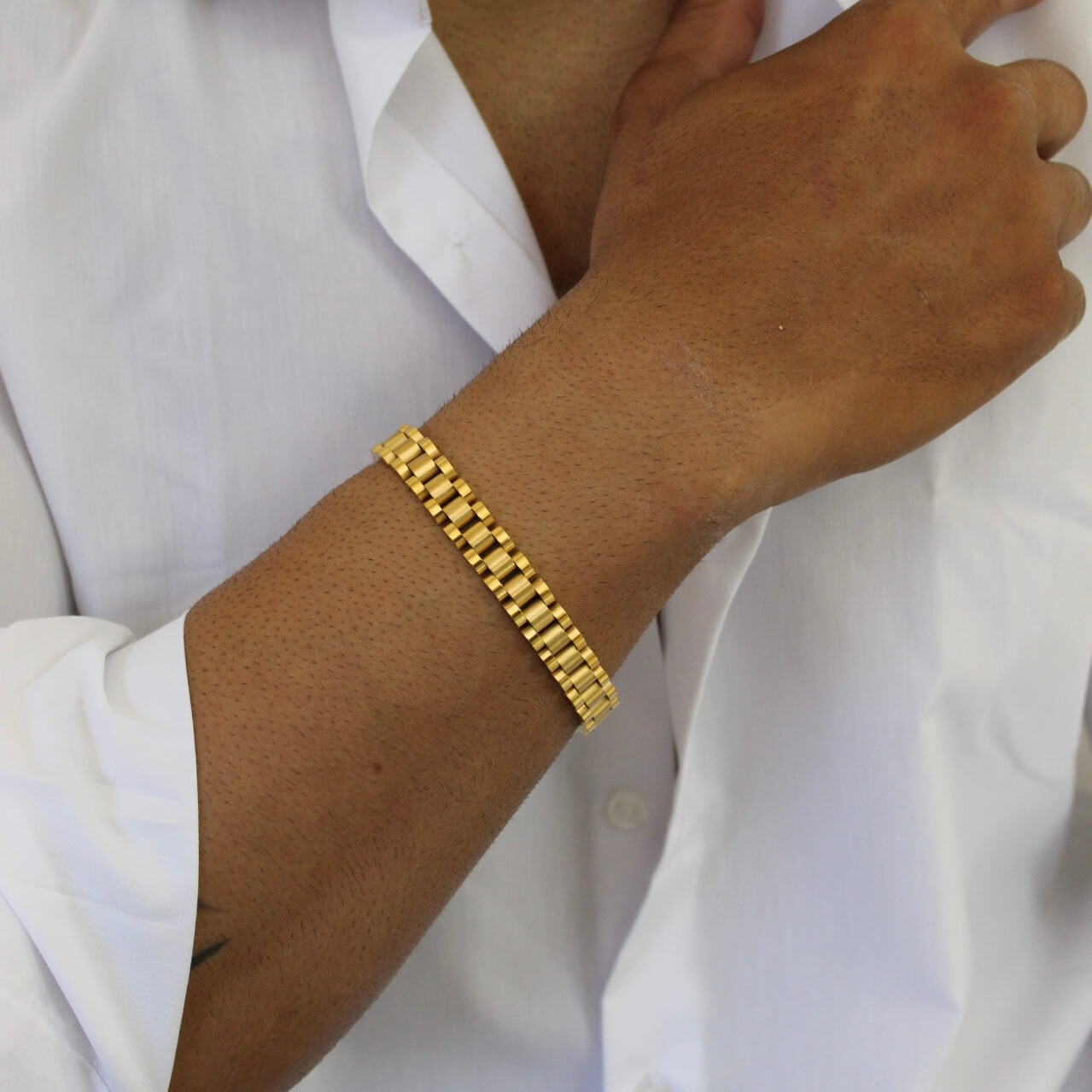 Watch Strap Gold Bracelet - Men