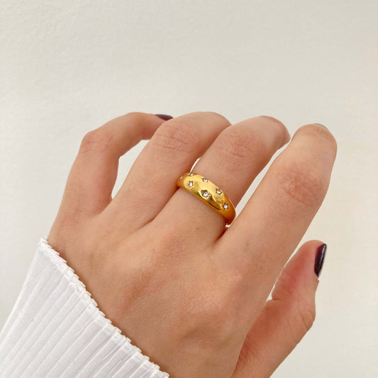 Wide Stars Ring