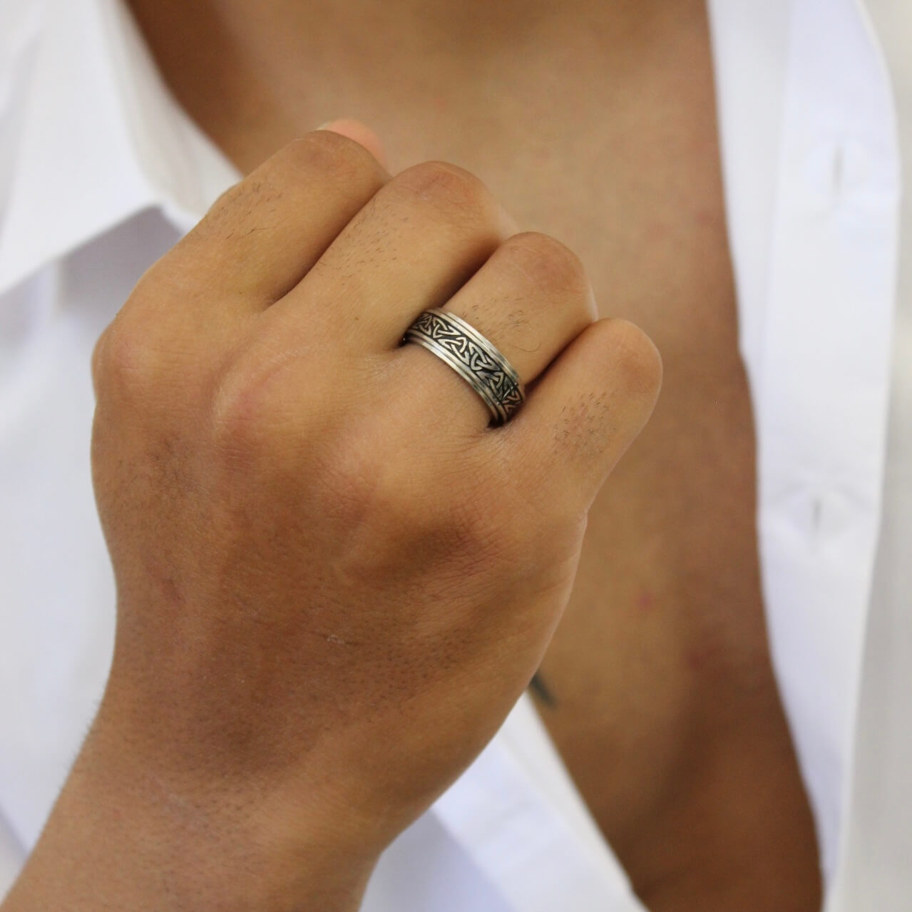 Spinning Ring Silver - Men