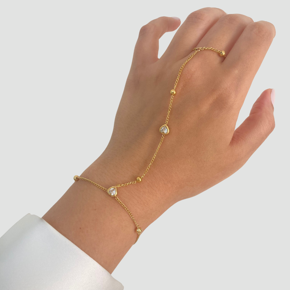 Heart Handchain Bracelet
