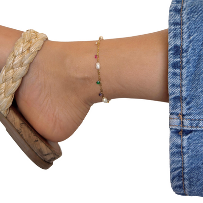 Colorful Pearl Anklet