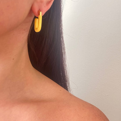 Pastel Colored U Earrings