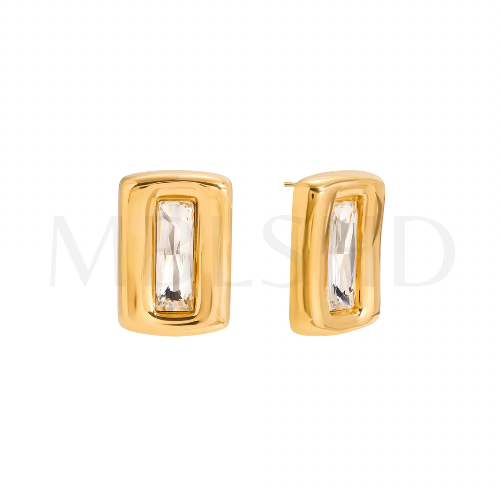 Bold Luxe Rectangle Earrings