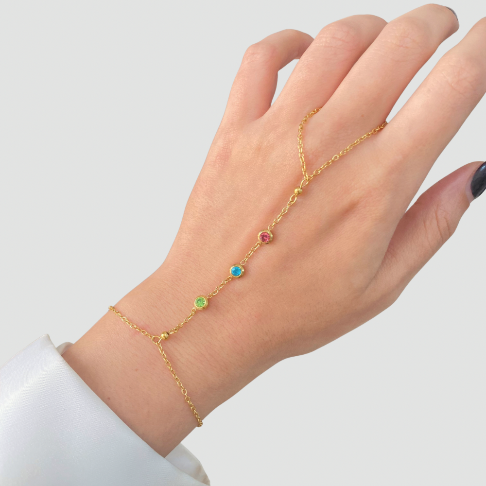 Colored Dots Handchain