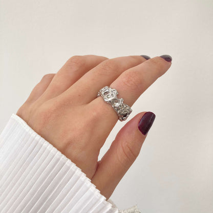 Irregular Ring Silver