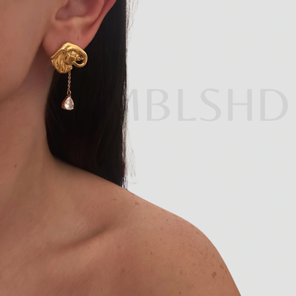 Elephant Drop Earrings