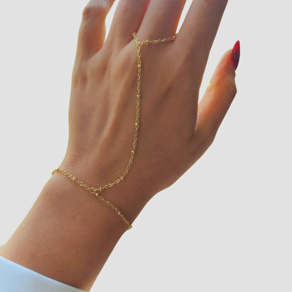 Gold Handchain Bracelet