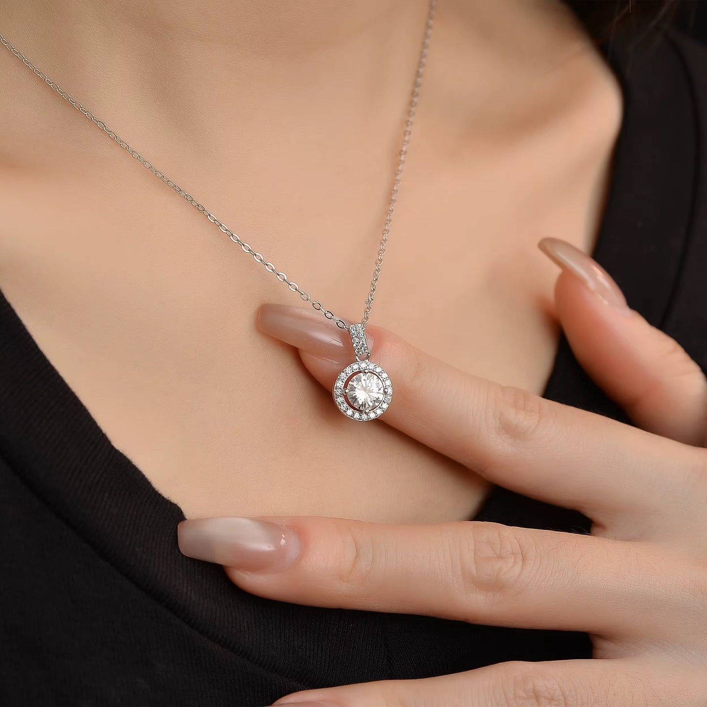 Halo Round Pendant