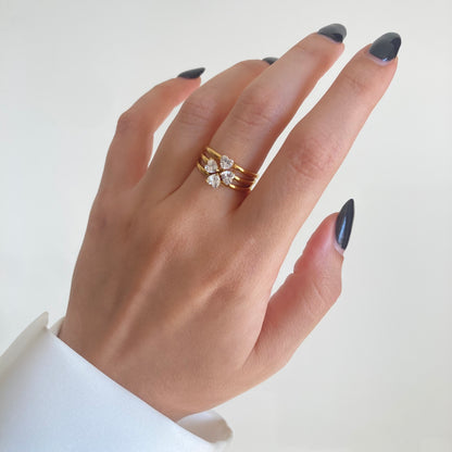 Hearts Triple Ring Set