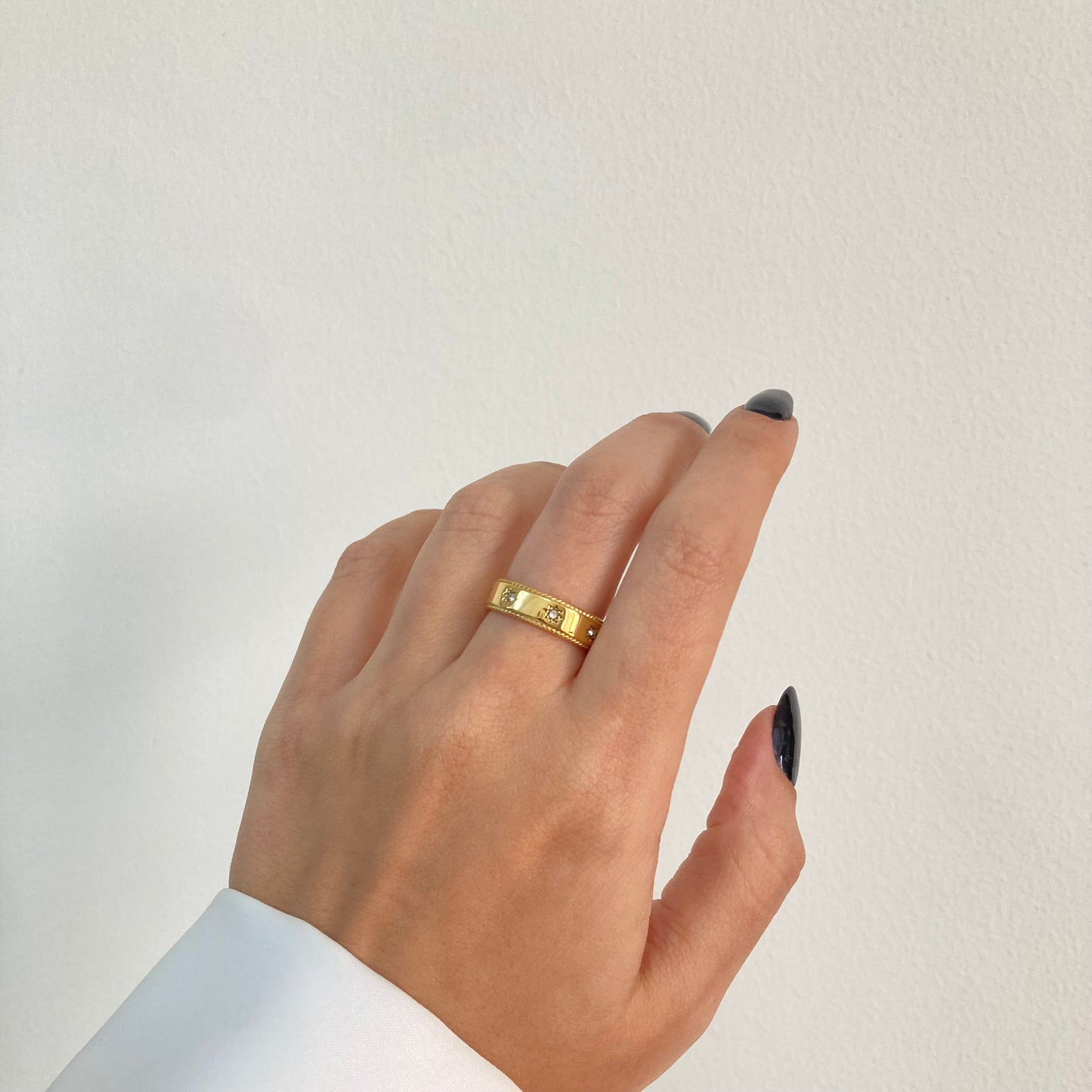 Medium Band Zircon Stars Ring