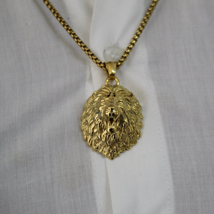The Lion Gold Necklace - Men