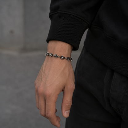 Wildflower Bracelet Silver - Men