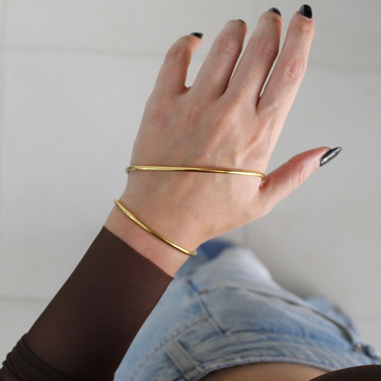 Abstract Waves Hand Bangle