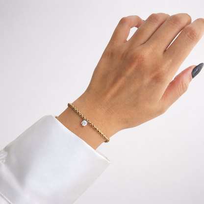 Crystal Solitaire Bracelet