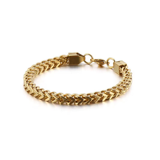 Gold Cuban Link Bracelet - Men