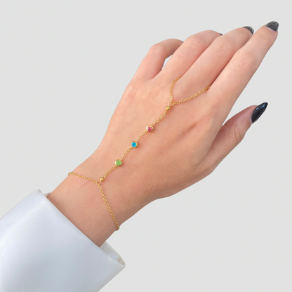 Colored Dots Handchain