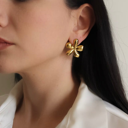 Mismatched Flower Stud Earrings