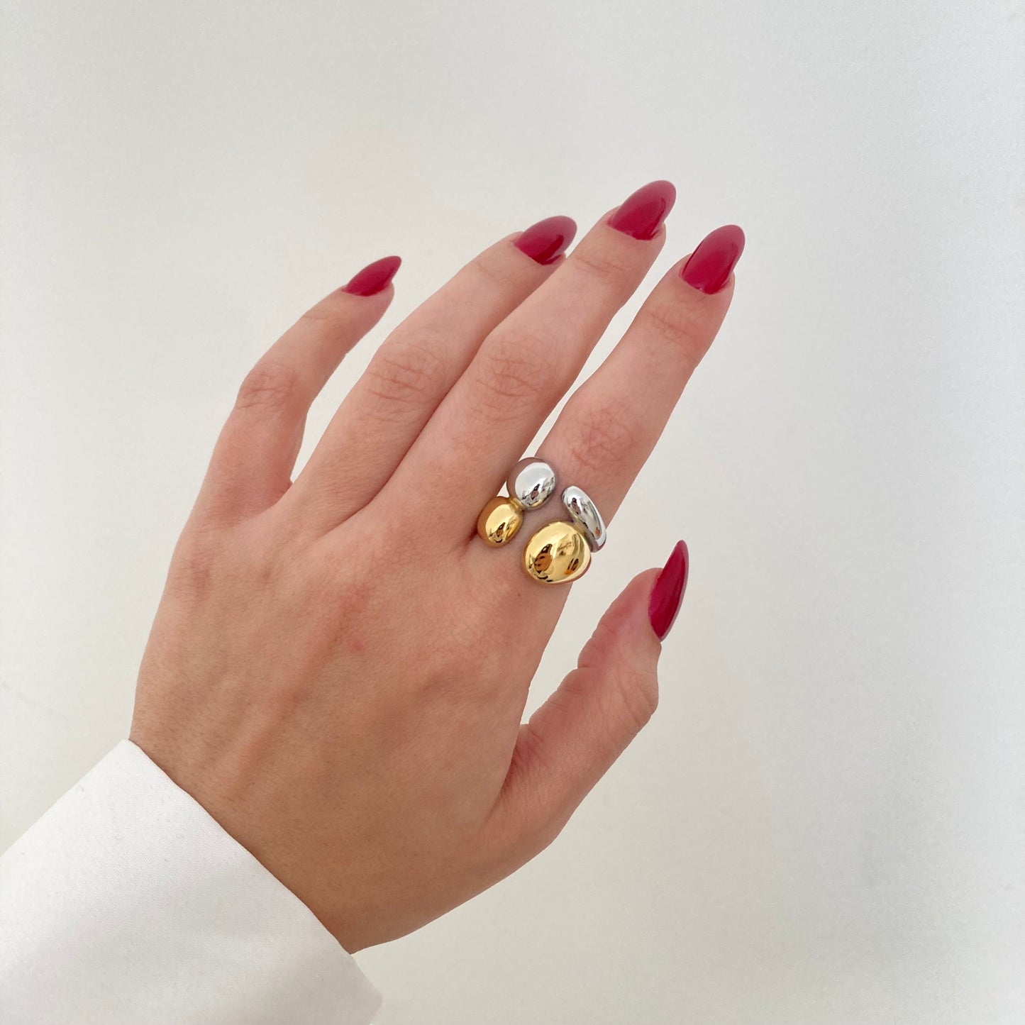Double Tone Chunky Ring