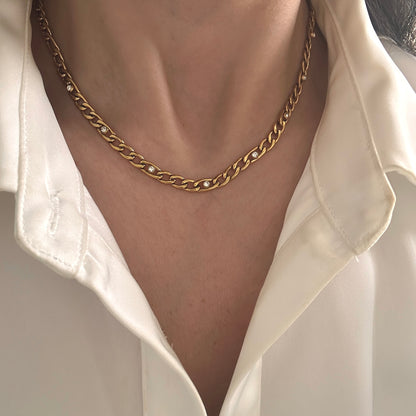 Figaro Zircon Necklace