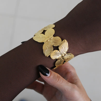 Butterfly Bloom Cuff Bangle