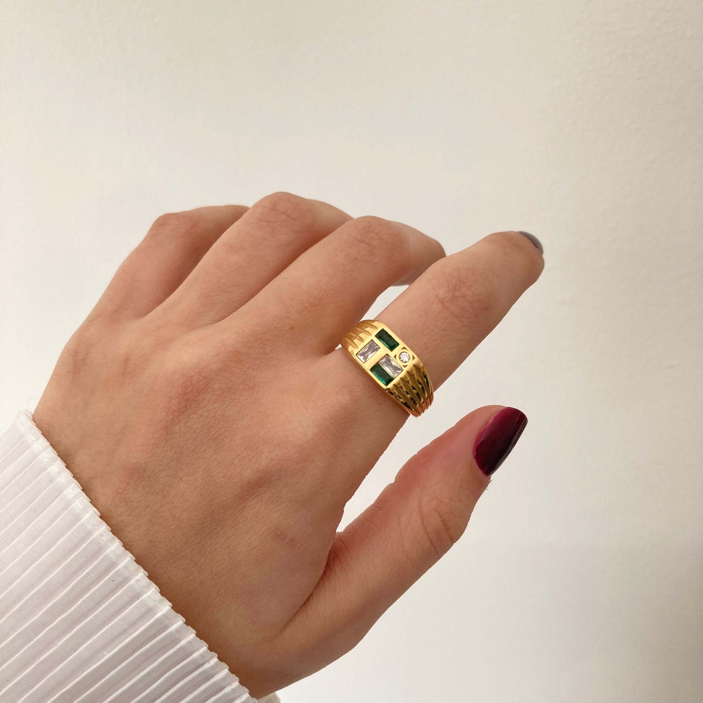 Green Chunky Ring