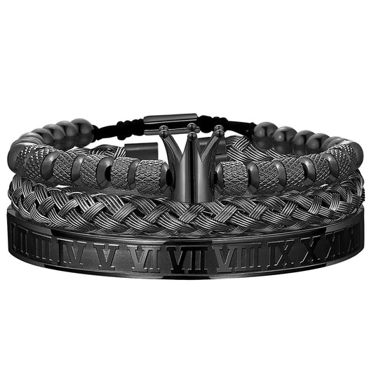 Kings Black Set Bracelets - Men