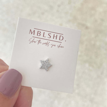 Silver Zircon Studs Set