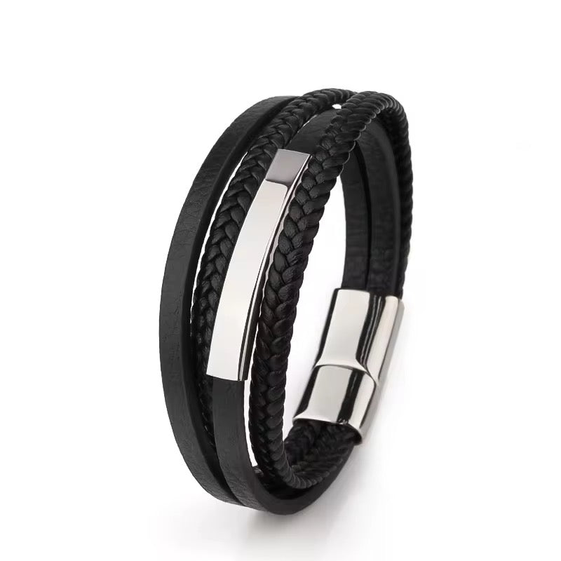 4 Layer Leather Bracelet - Men