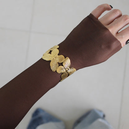 Butterfly Bloom Cuff Bangle