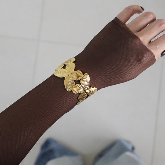 Butterfly Bloom Cuff Bangle