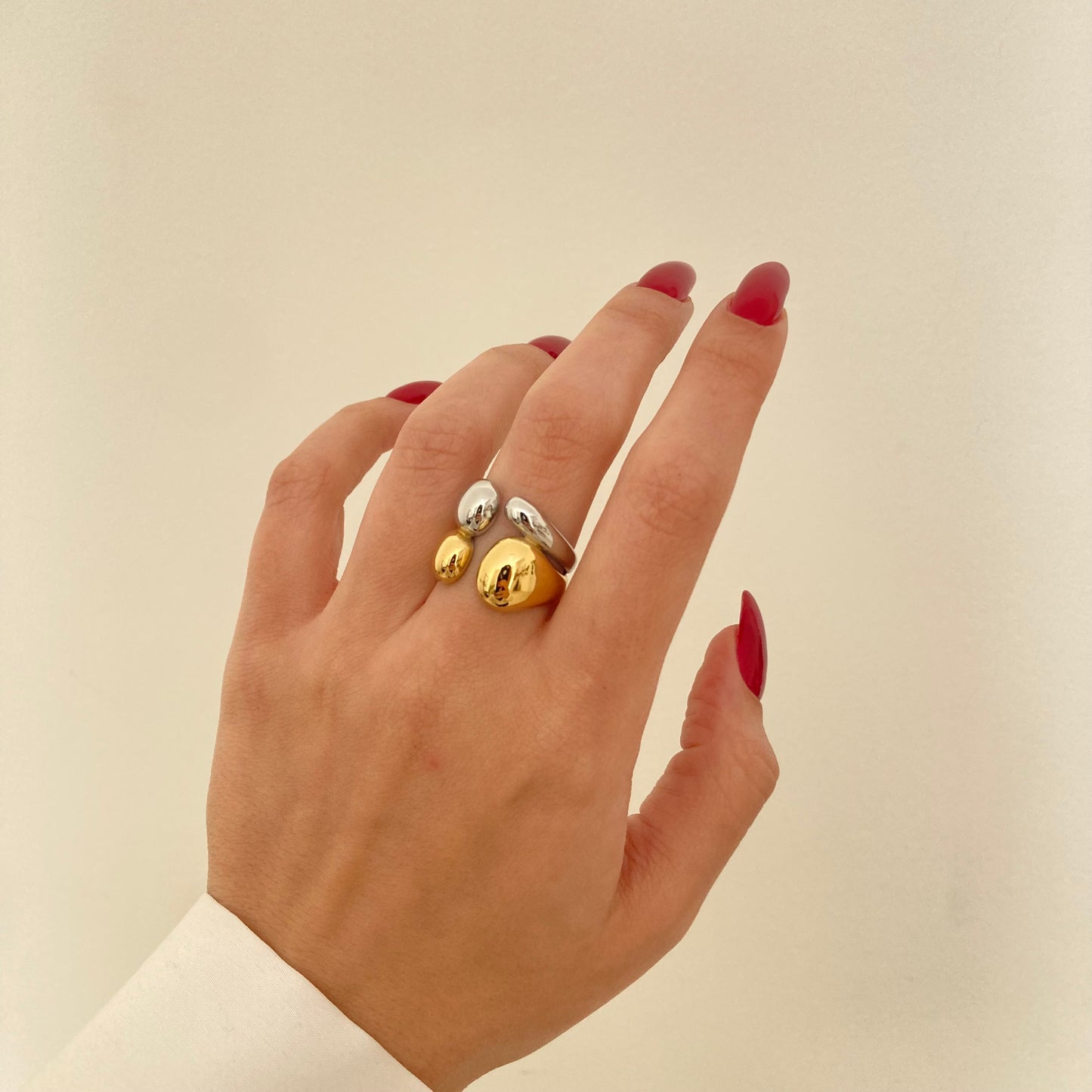 Double Tone Chunky Ring