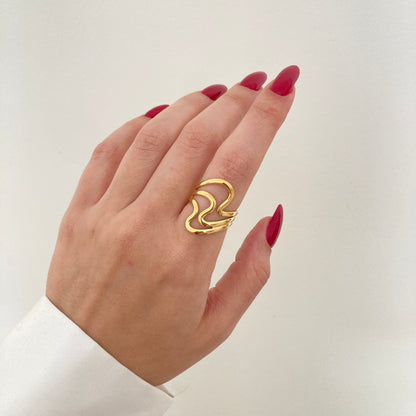 Triple Wave Ring