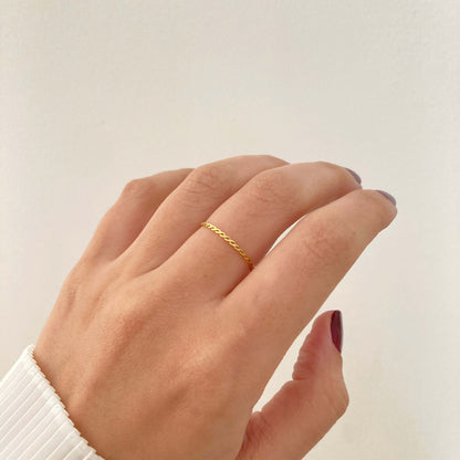 Thin Braided Ring