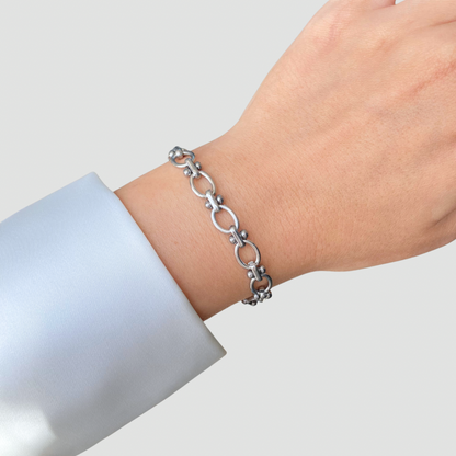 O Chain Bracelet Silver