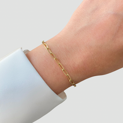 Paperclip Bracelet Gold
