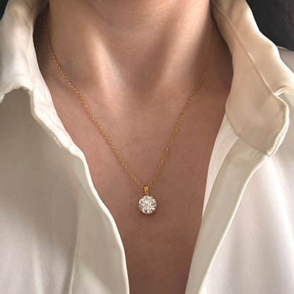 Luna Crystal Pendant Necklace