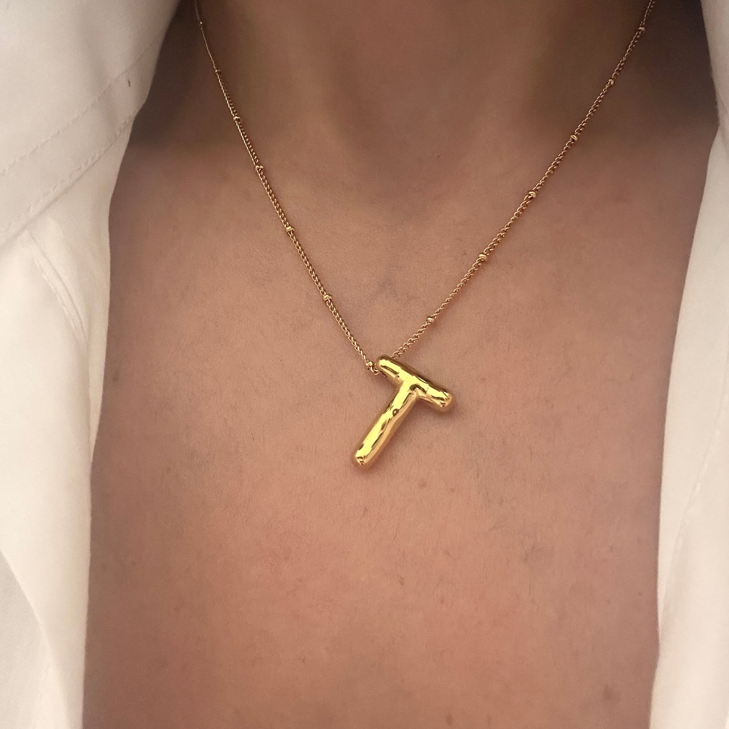 Balloon Letter Necklace
