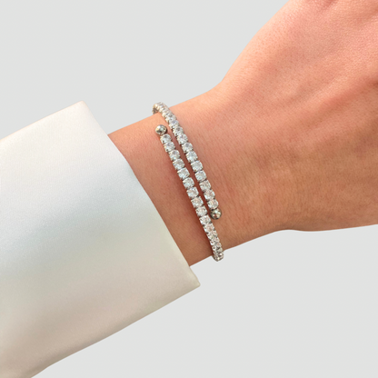 Silver Tennis Bangle