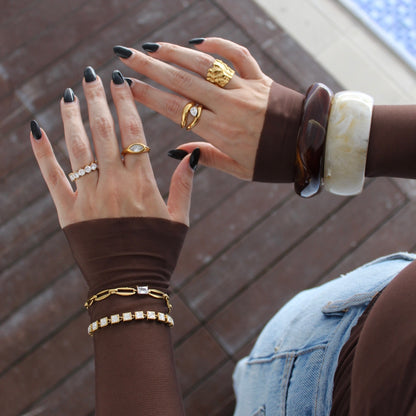 Crystal Ice Eternity Ring