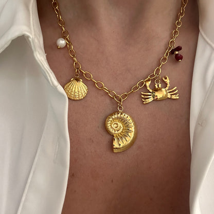 Statement Ocean Charms Necklace