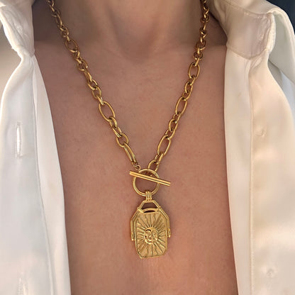 Solar Seal Reversible Necklace