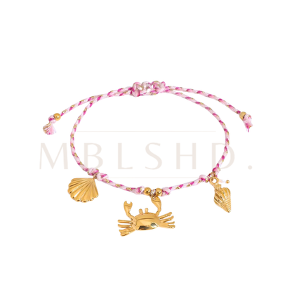 Pink Sea Charms Bracelet